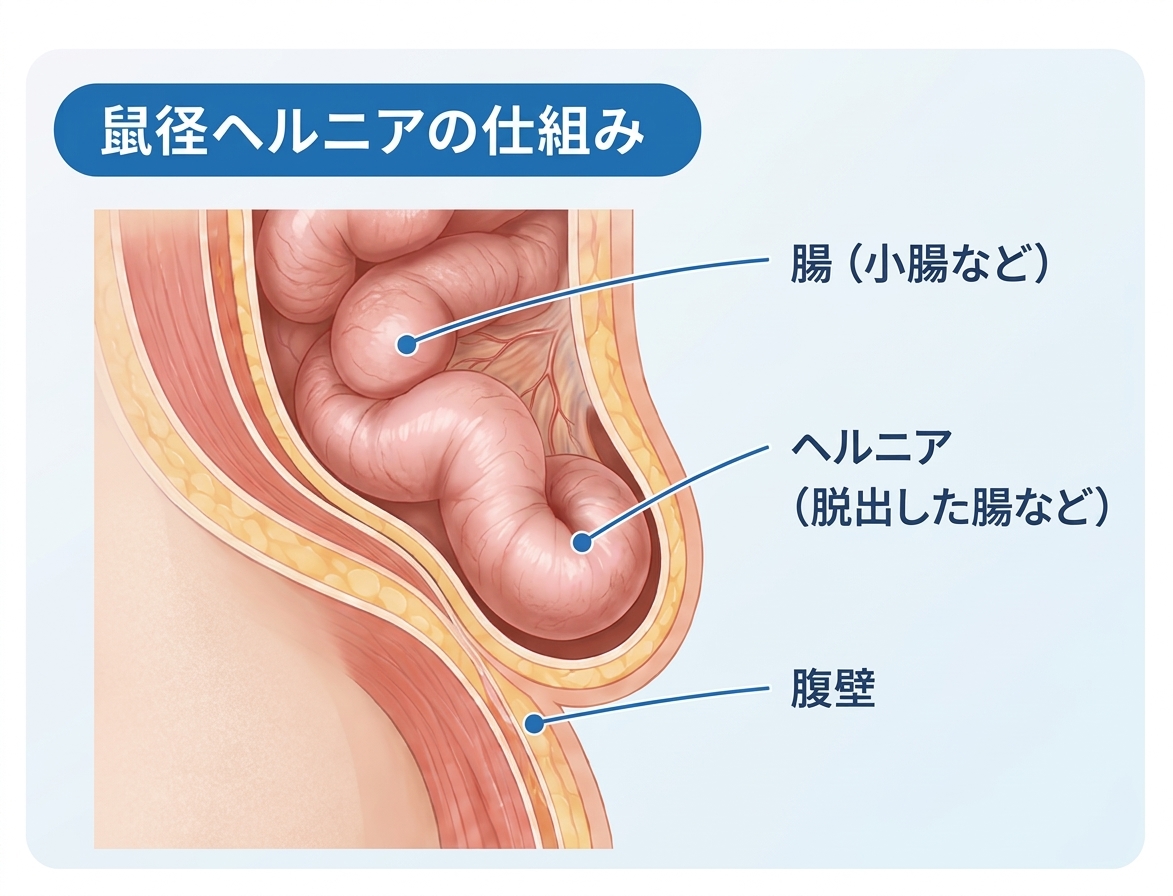 鼠径ヘルニアの仕組み